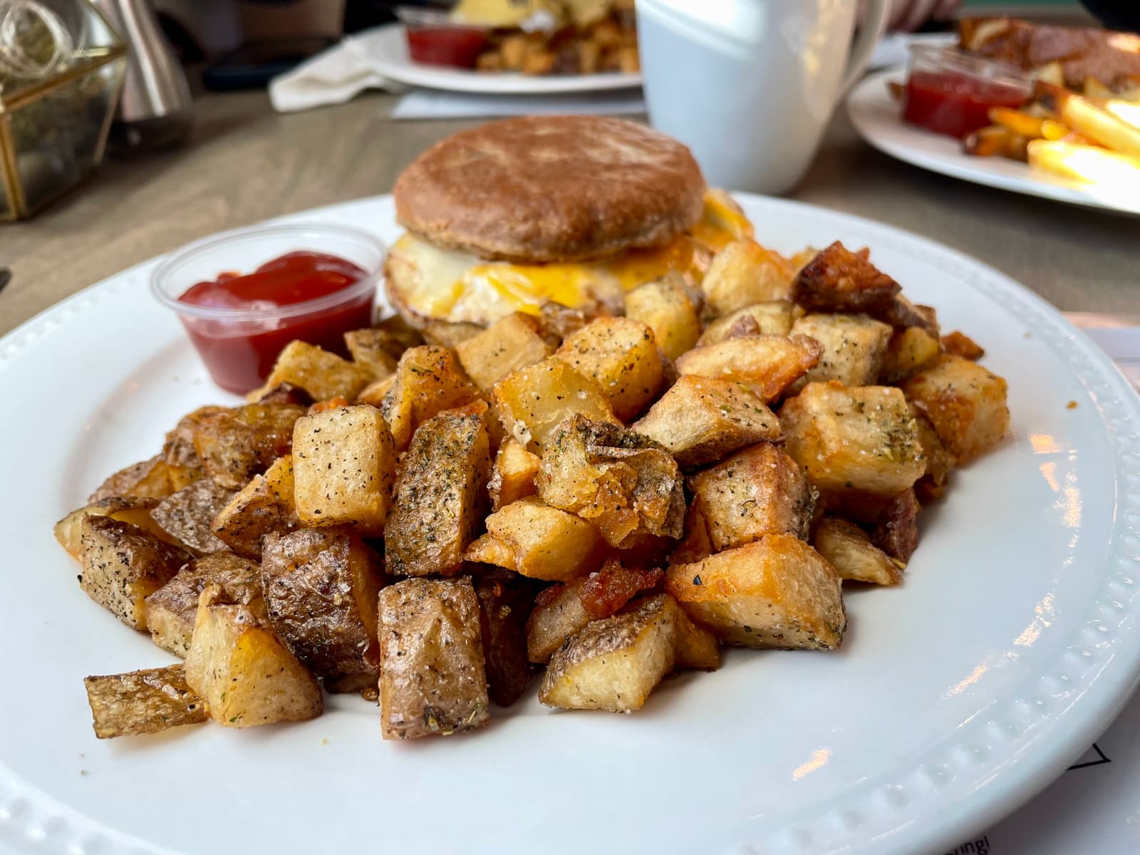 Warm, buttery bannock wrapped around sausage, egg, and cheese for a comforting, homey start to the day