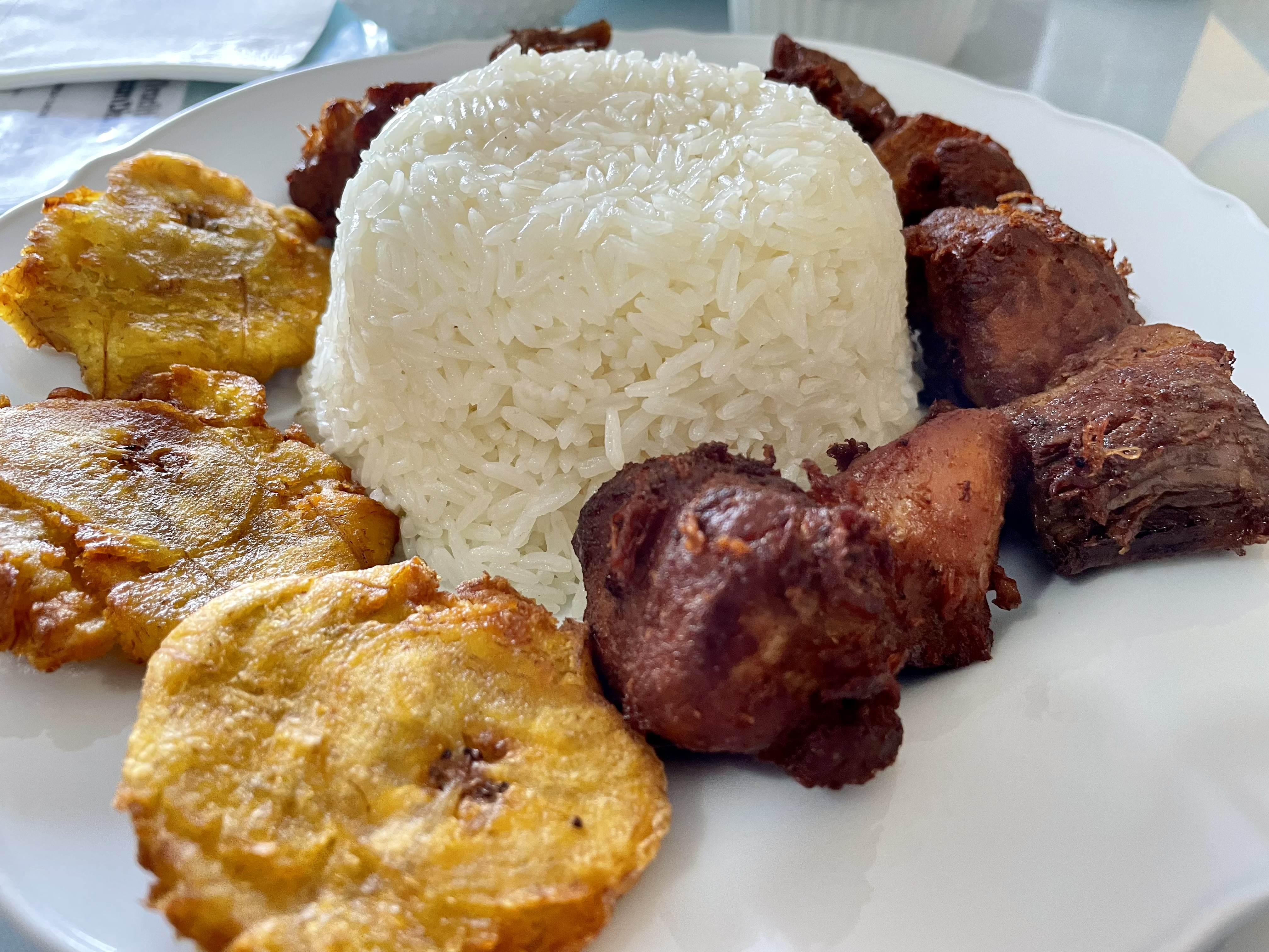 Griot along with diri ak pwa wouj (red beans and rice) is considered by some to be Haiti's national dish