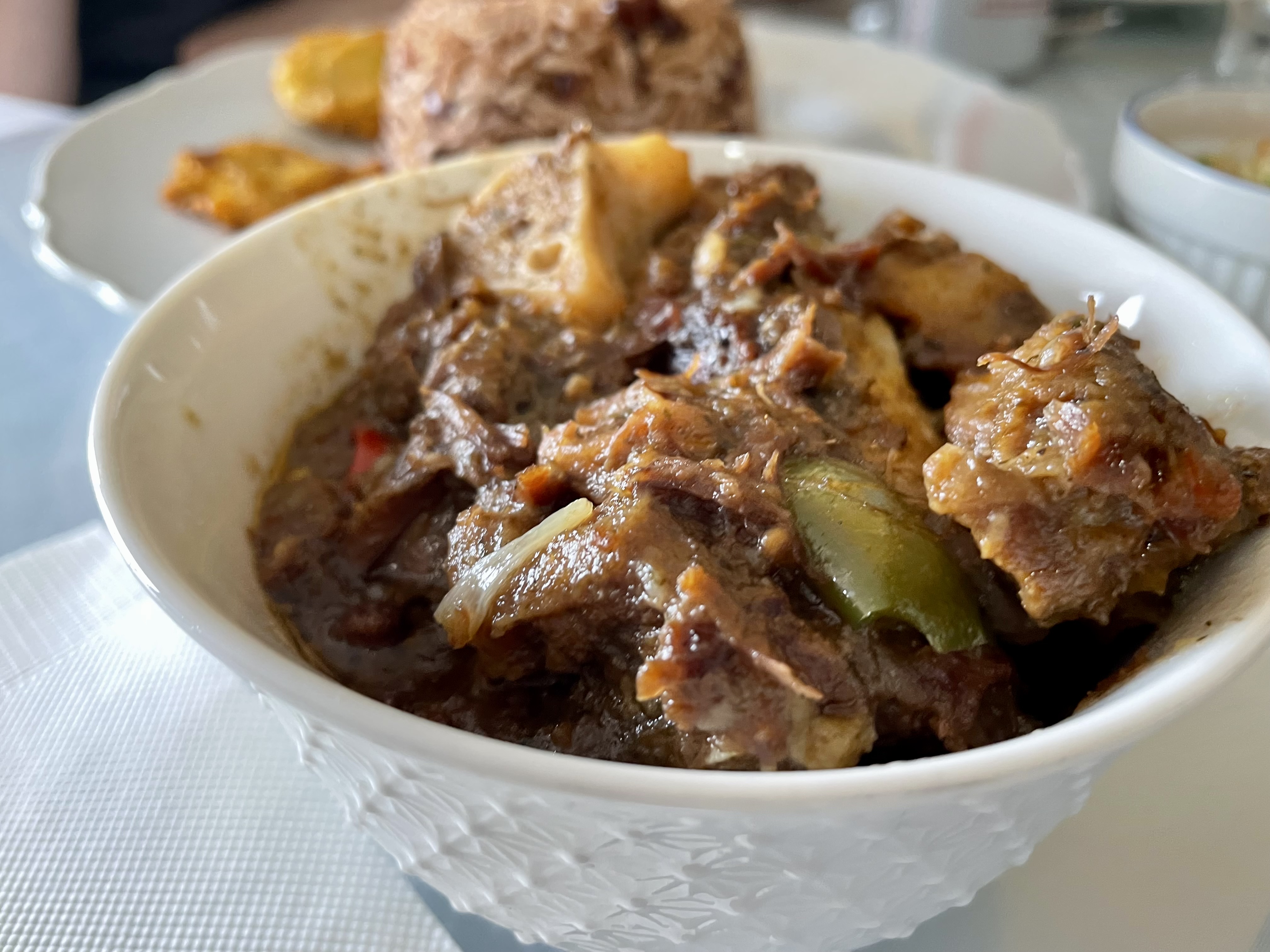 The Jamaican oxtail arrived with a Haitian twist