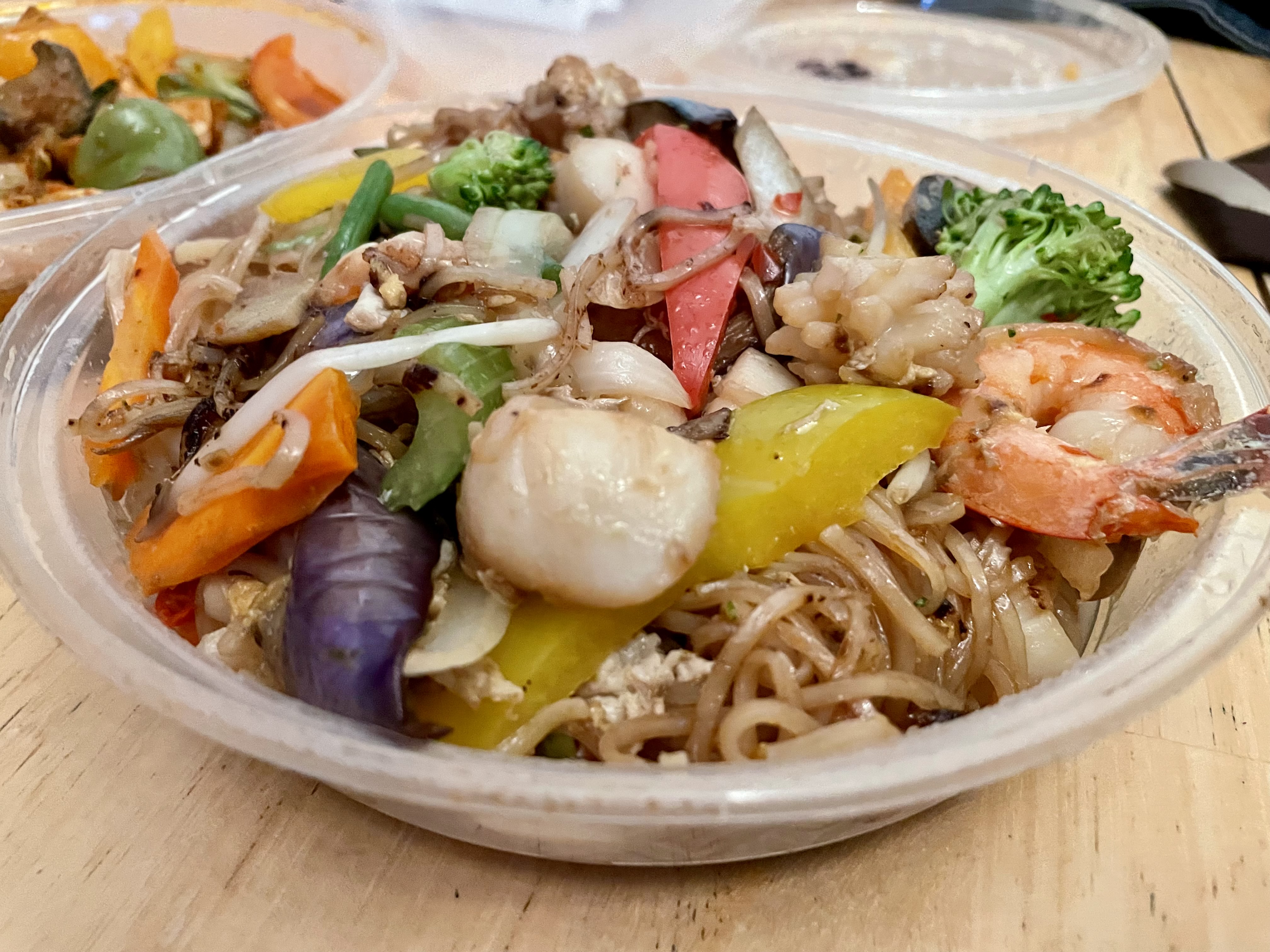Drunken noodles are typically served with broad rice noodles, but Pookie's variety used a thin substitute which retained the aromatic fragrance and bold flavours of the much-loved dish