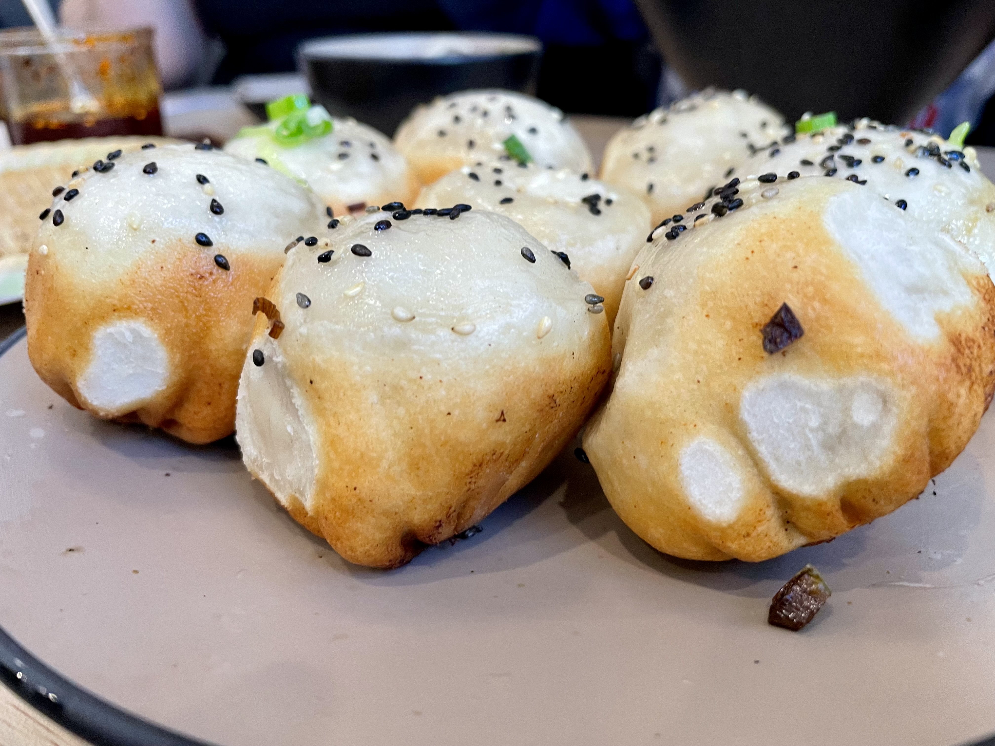 With an average rating of 4.7 out of five on Google at the time of publishing, with many raving about the pan fried buns, it was a no-brainer for us to order the doughy delights