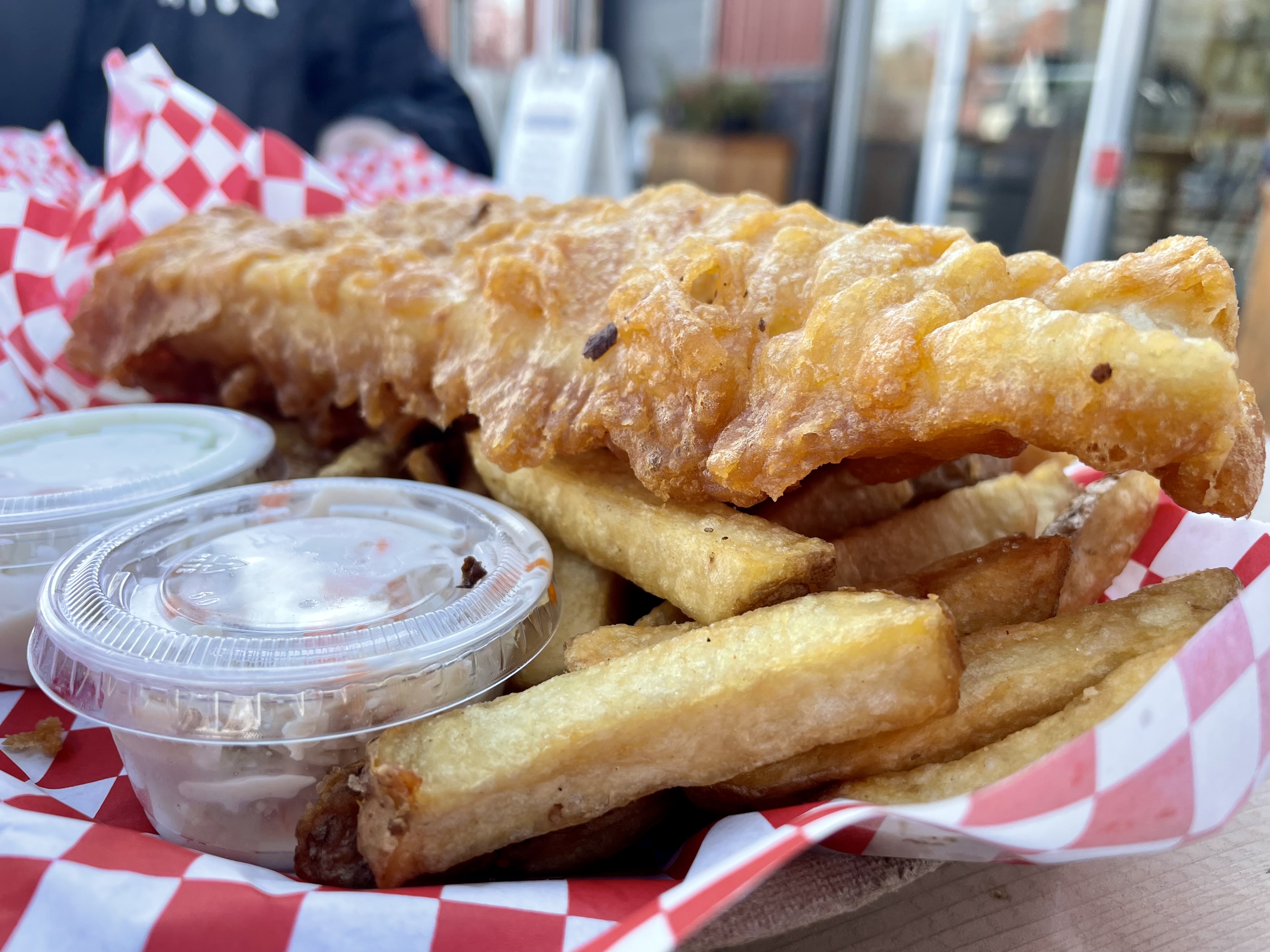 Golden, flaky, and unapologetically classic, PJ’s fish and chips are a masterclass in keeping things simple and right